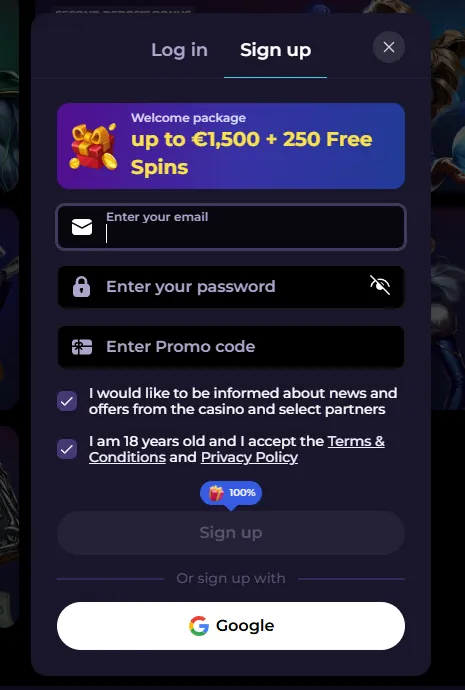 Interface de connexion et d'inscription mobile sécurisée HighFly.